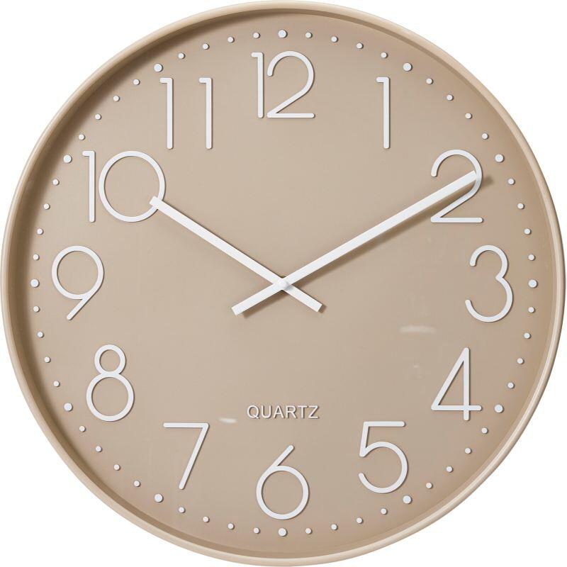 SEGNALE Nástěnné hodiny 50 cm barva taupe KO-837362520