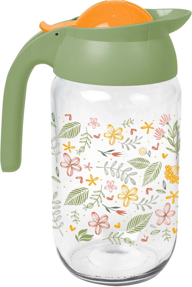 TORO dŽBÁN DEKOR BOTANICA 1,5 L, SKLO/PLAST