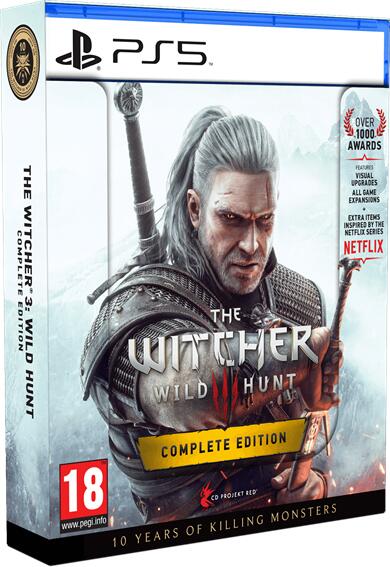 COMGAD PS5 - The Witcher 3: The Wild Hunt - Complete Edition + 10th Anniversary Steelbook