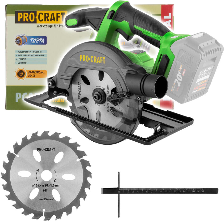Aku kotoučová pila Procraft PCA32bb (bez baterie a nabíječky) / PCA32-BB