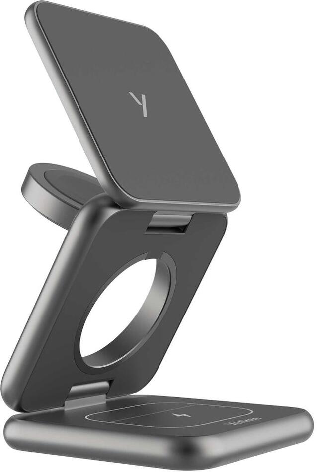 Nabíječka bezdrátová Yenkee YAC 01 MagFold 3v1