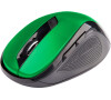 C-Tech Myš WLM-02/Ergonomická/Optická/Pro praváky/1 600 DPI/Bezdrátová USB/Černá-zelená (WLM-02G)