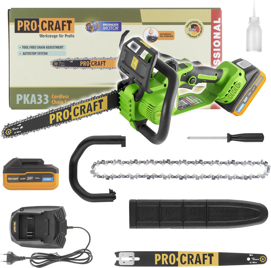 Aku řetězová pila Procraft PKA33 / PKA33-1B