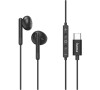 Hama Sluchátka USB-C s mikrofonem Classy, pecky, černá