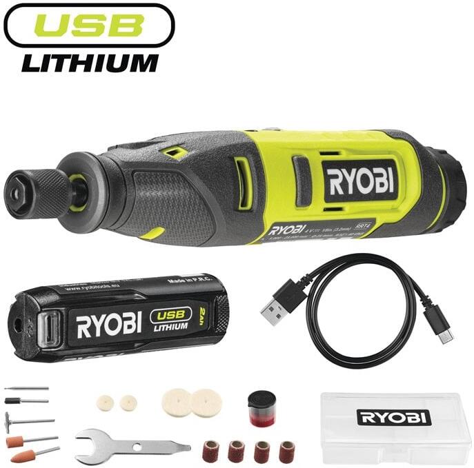 Ryobi RRT4-120GA15 4V USB Lithium™ Přímá bruska