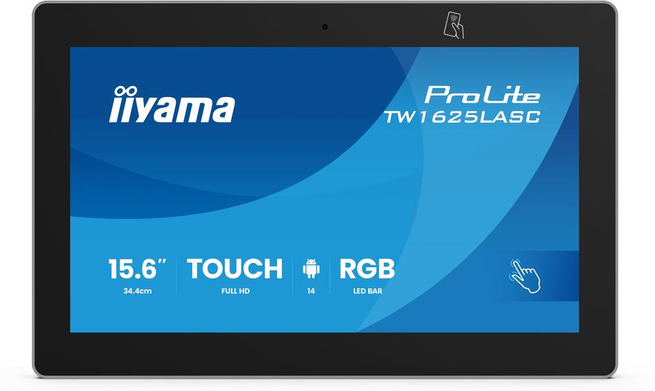 16" IIYAMA TW1625LASC-B3PNR:IPS,FHD,Android,NFC,PO