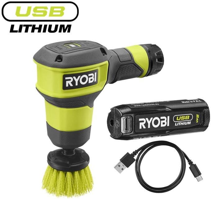 Ryobi RSCR4-120G 4V USB Lithium™ Kartáč