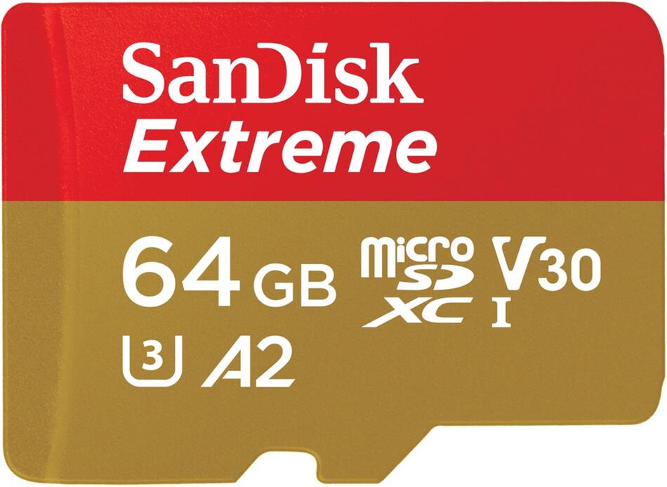 SanDisk microSDXC Extreme 64 GB (A2/ V30/ U3/ R170/ W80)