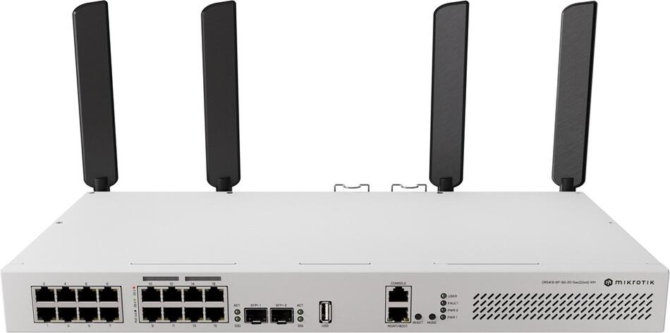 MIKROTIK CRS418-8P-8G-2S+5axQ2axQ-RM, Cloud Router Switch