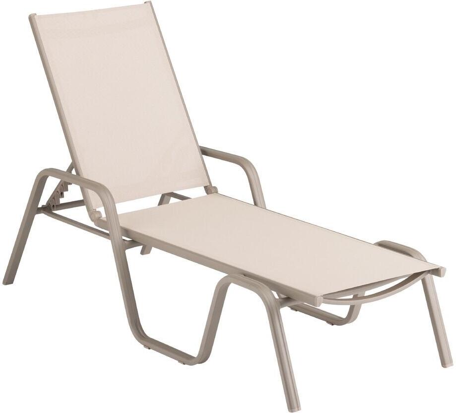 KETTLER BASIC PLUS hliníkové lehátko - taupe / béžová