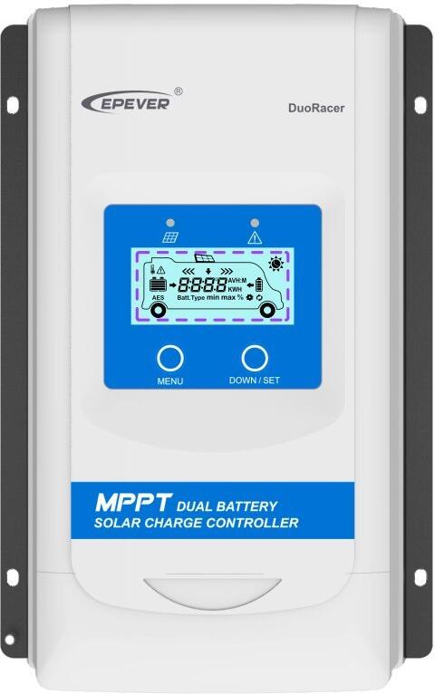 EPEVER DR3210-DDS solární MPPT regulátor 12/24 V, DuoRacer 30A, vstup 100V