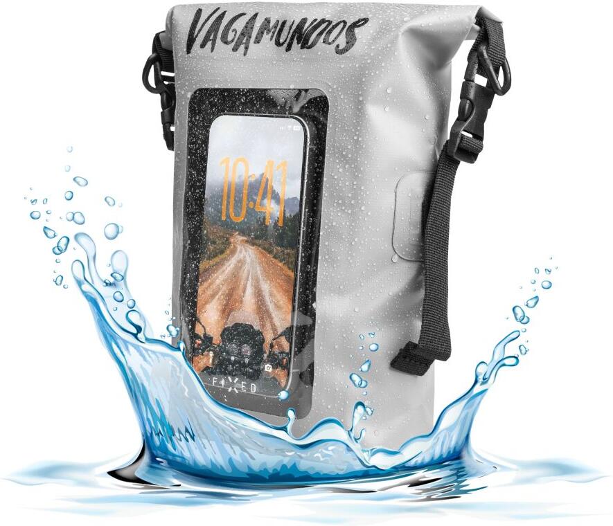 Voděodolný vak FIXED Float Bag s kapsou pro mobilní telefon 3L Vandrácký Speciál, šedý