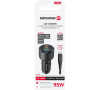 SWISSTEN CL ADAPTÉR 2x USB-C PD + USB-A, 95W ČERNÝ + KABEL USB-C / USB-C, 1 M