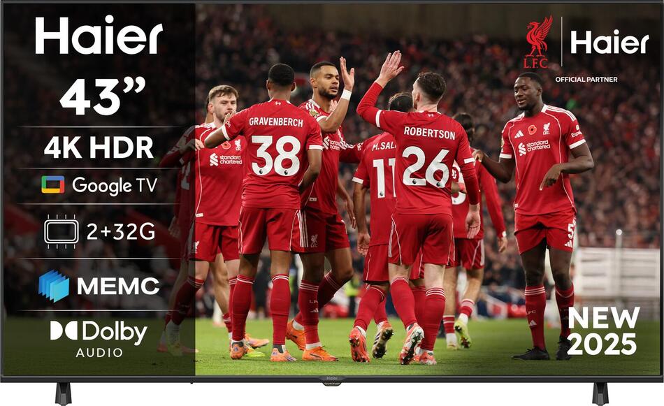 4KLED TV Haier H43K85FUX K85 Series 43"