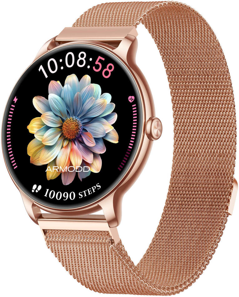 Chytré hodinky ARMODD Slim 9164, rose gold