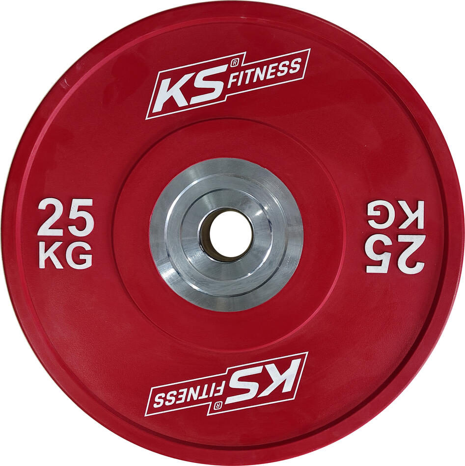 Celogumový kotouč s ocelovým středem 25 kg - průměr 50 mm