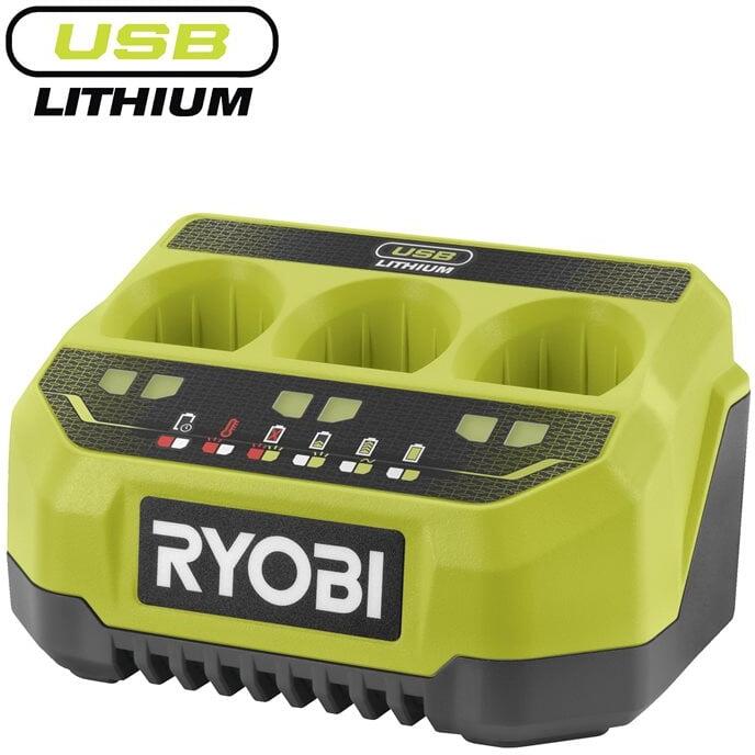 Ryobi RC43P USB Lithium™ 3portová rychlonabíječka