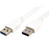 Kabel Value USB3.0 A(M) - A(M) 5Gbps 3m, propojovací, bílý