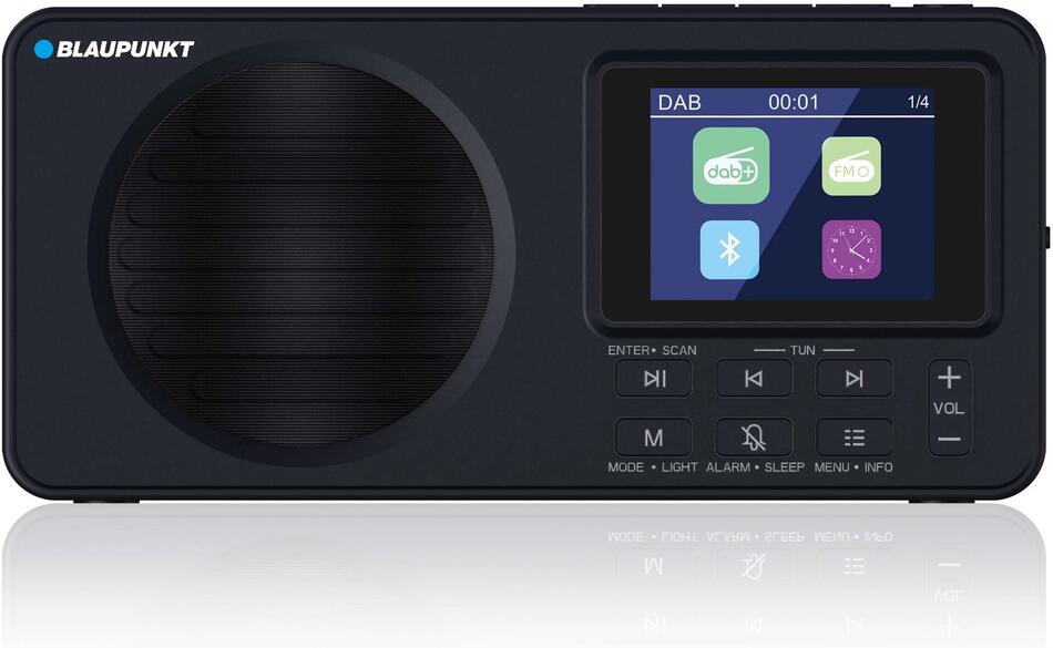Rádio BLAUPUNKT DR6BK, 2.4" LCD, DAB+, FM, RDS, Bluetooth, černý