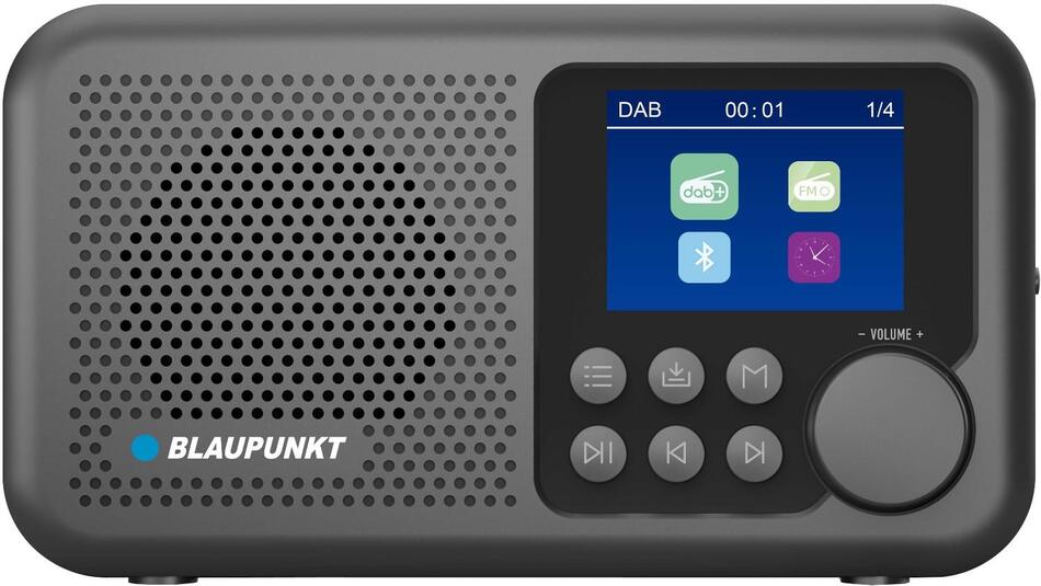 Rádio BLAUPUNKT DR8BK, 2.4" LCD, DAB+,FM, RDS, Bluetooth, černý