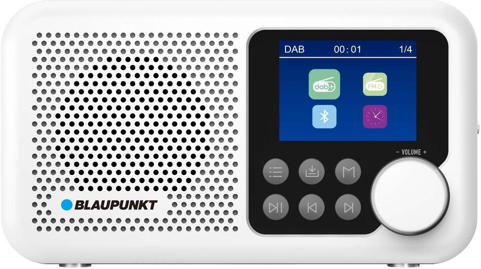 Rádio BLAUPUNKT DR8WH, 2.4" LCD, DAB+,FM, RDS, Bluetooth, bílý