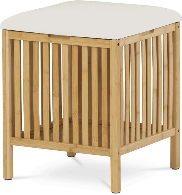 Taburet s úložným prostorem, bambus, přírodní, DR-B066 NAT Autronic