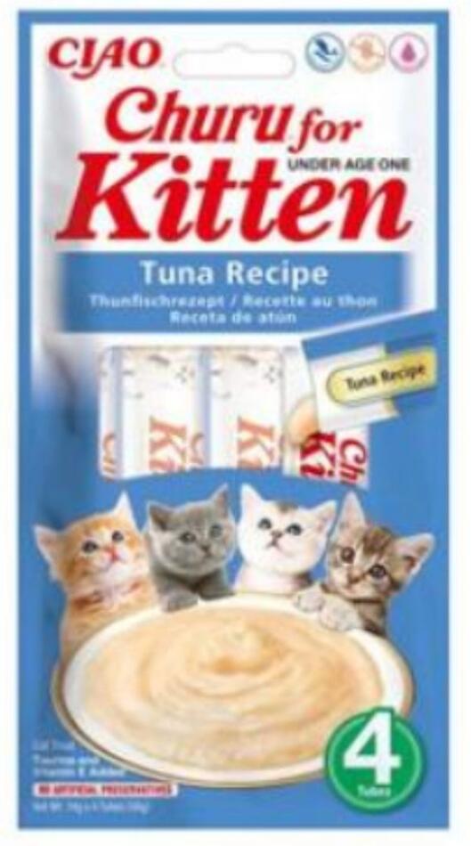 Churu Cat Kitten Tuna Recipe 4x14g INABA FOODS Co., Ltd.