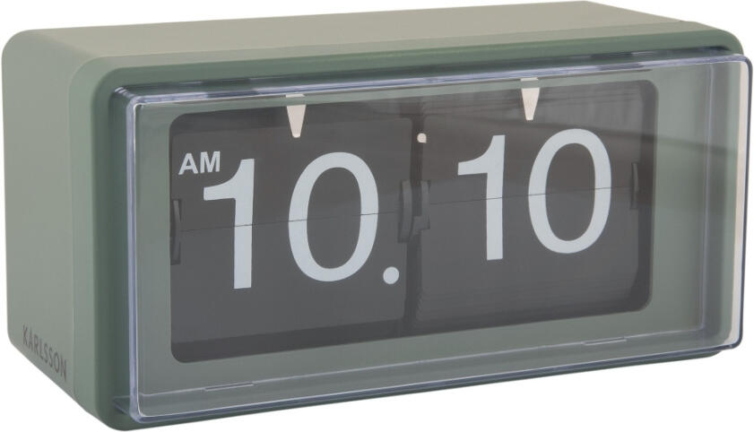 Designové nástěnné-stolní překlápěcí hodiny 6055GR Karlsson 20cm