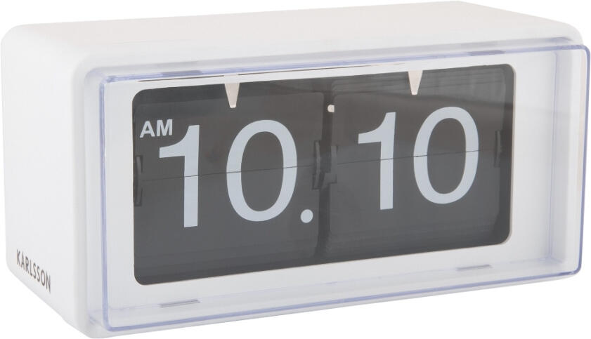 Designové nástěnné-stolní překlápěcí hodiny 6055GR Karlsson 20cm
