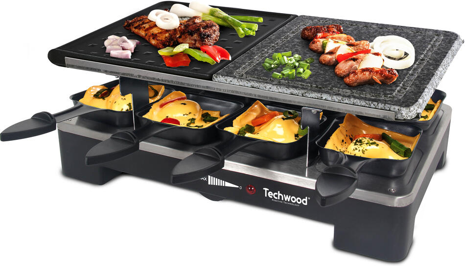 Techwood TRGP9010 raclette gril s kamennou deskou
