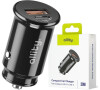 Nabíječka do auta Allity ACC-100-30WAC 30W 1xUSB, 1xUSB-C černá