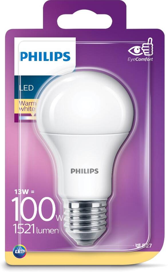 Žárovka Philips LED 100W E27 WW 230V A60M FR N
