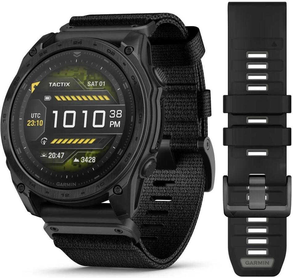 Chytré hodinky Garmin Tactix 8 51mm Amoled Sapphire Titanium, černé