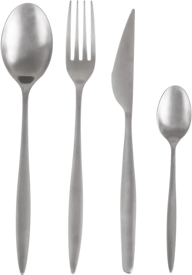 Jídelní příbory Matt silver 24 dílů Orion