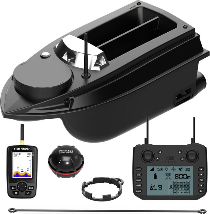 Zavážecí loďka Flytec V030 Fishfinder 20000mah, černá