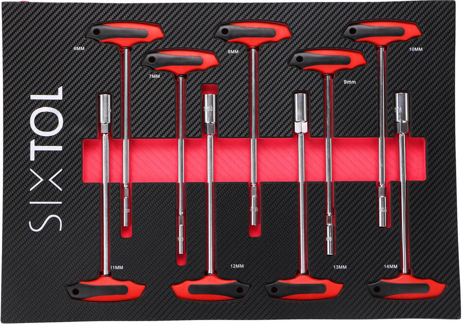 Modul s nářadím do dílenského vozíku MECHANIC TOOL TRAY 9, 9ks SIXTOL
