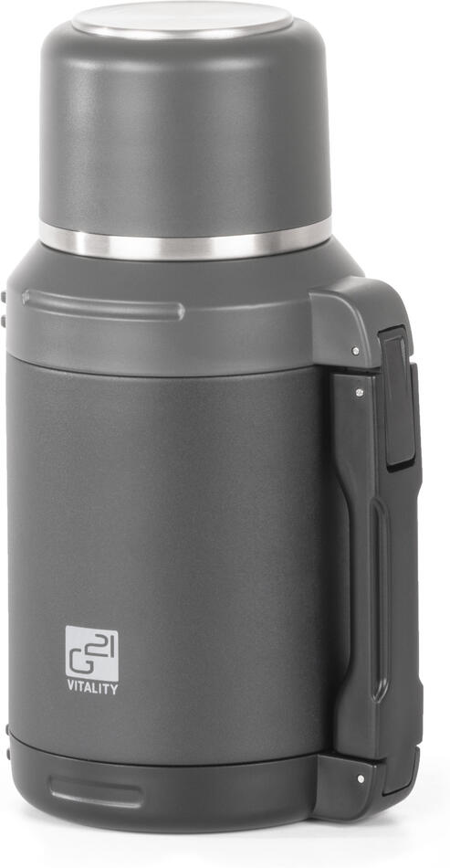 Termoska G21 nerezová 1200 ml, černo-šedá