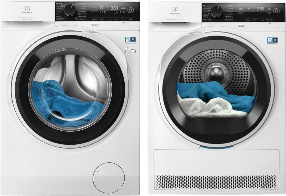SET Pračka Electrolux EW7F4485CQ + Sušička prádla Electrolux 700 DelicateCare EW7D494UC