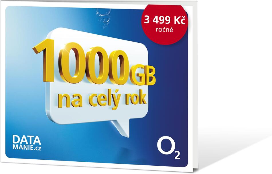 Roční datové připojení O2 1,2 TB (SMALLGO.0DZ1T69)