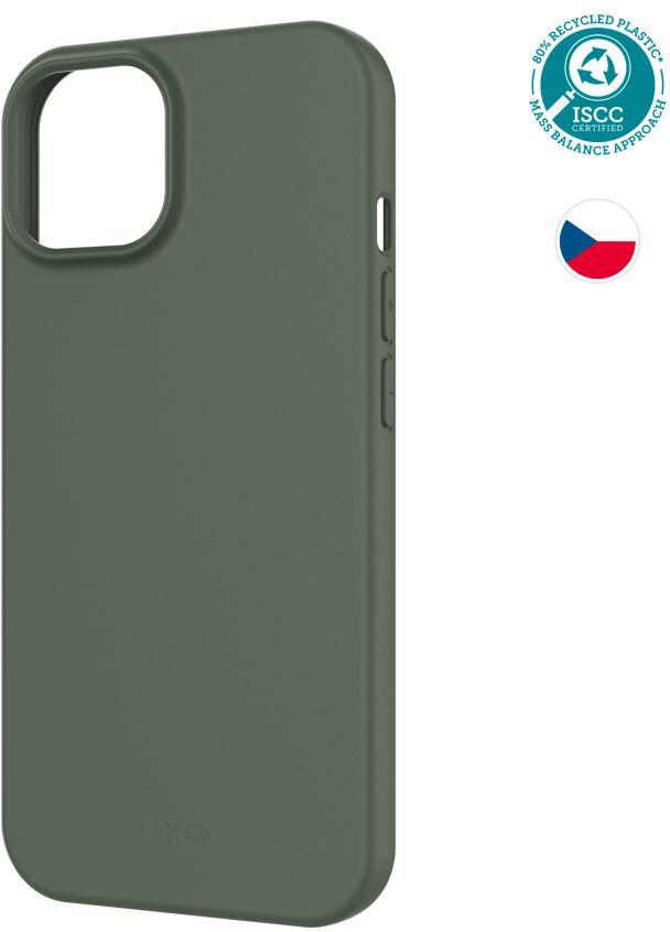 TPU gelový kryt FIXED ReStory pro Apple iPhone 15, zelený