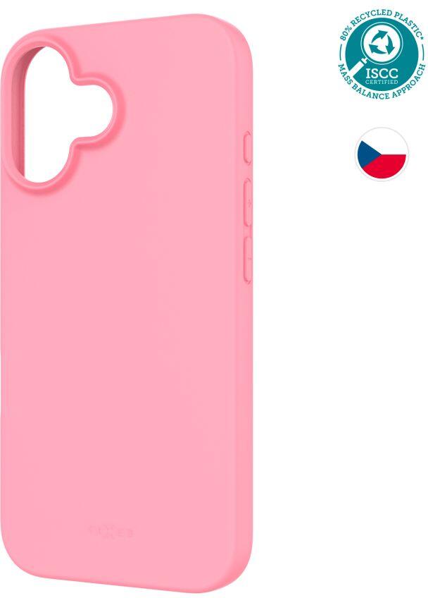 TPU gelový kryt FIXED ReStory pro Apple iPhone 16, růžový