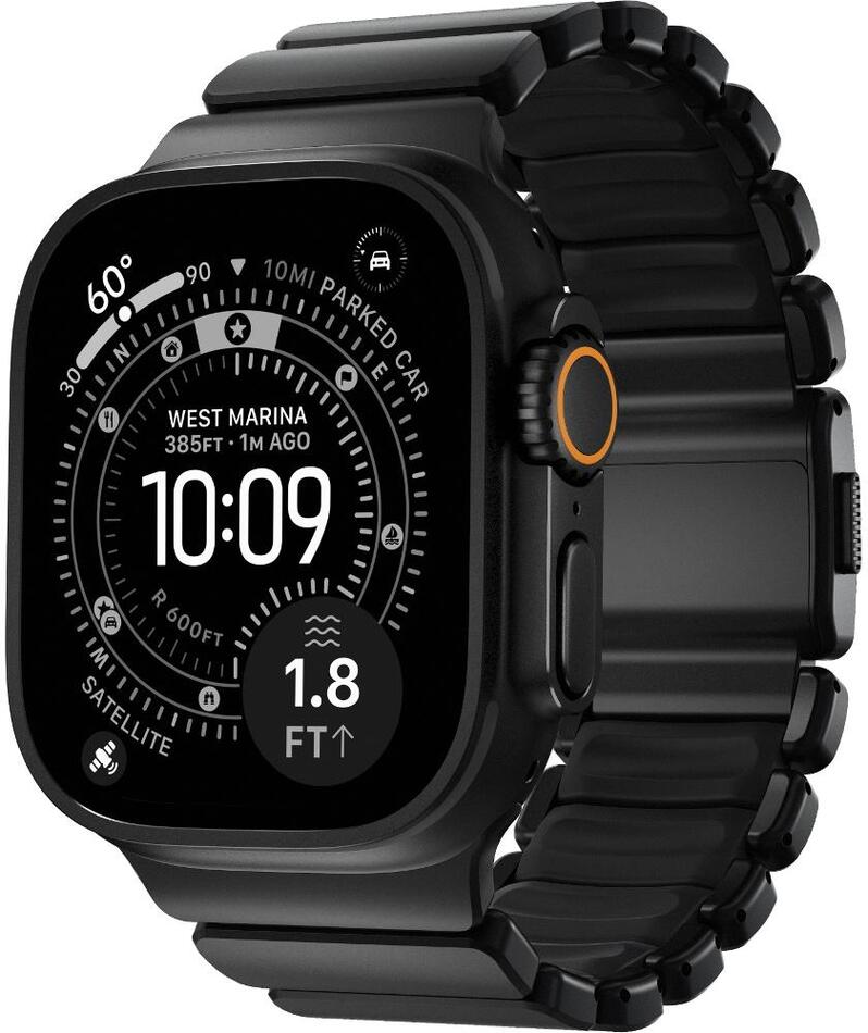 Řemínek na hodinky NOMAD Spartan Band Black Titanium Bl