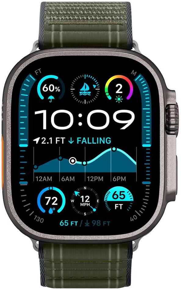 Řemínek na hodinky Spigen Fabric Band Green Apple Watch