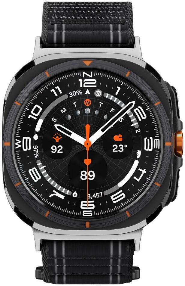 Řemínek na hodinky Spigen Fabric Band Black Samsung Gala