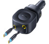 Nabíječka do auta Baseus PrimeTrip VR2 Max 100W s navíjecími kabely 2x USB-C, 1xUSB-C, 1x USB černý