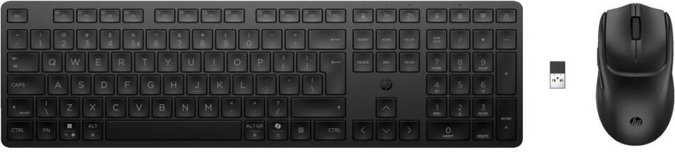 HP Bezdrátová klávesnice a myš HP 495C Multi-Device Dual-Mode CZ - černá (BE1Q0UT#BCM)