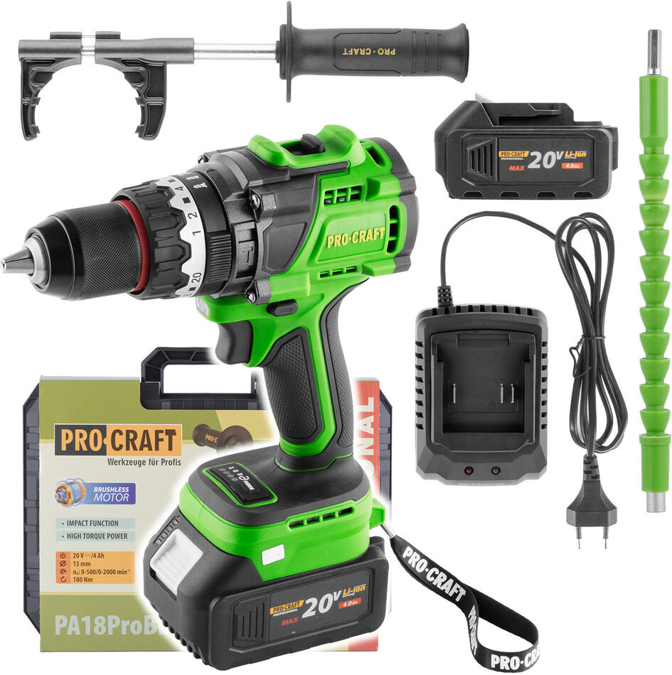 Aku šroubovák Procraft PA18ProBL-1B-C