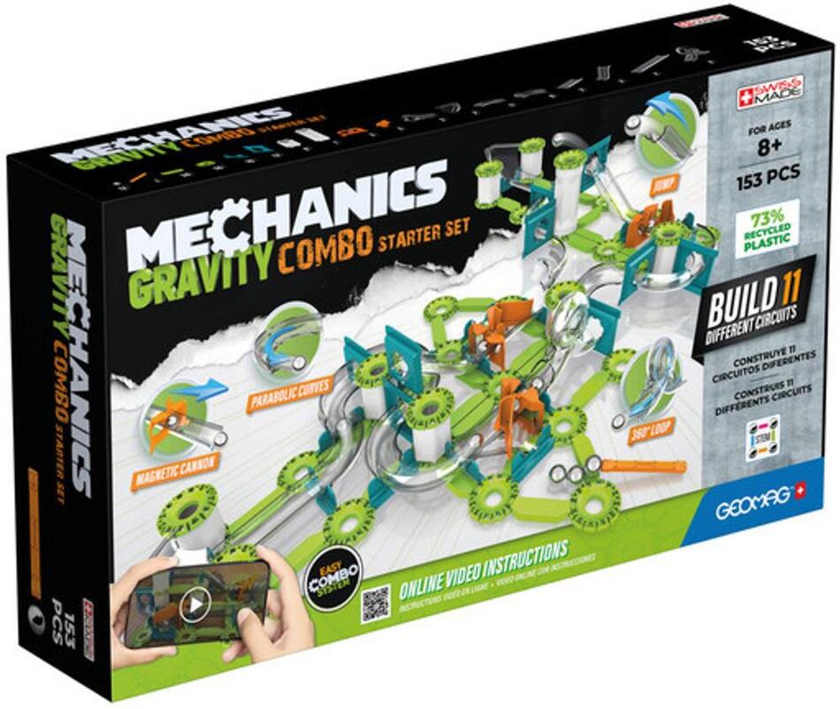 Magnetická stavebnice GEOMAG Mechanics Starter Set 153 pcs