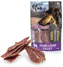 Pochoutka KIDDOG SUPER PREMIUM jehněčí svalovina 70g
