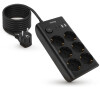 Nabíjecí stanice Huslog 15W 6xzásuvka, 2xUSB-C, 2xUSB černá